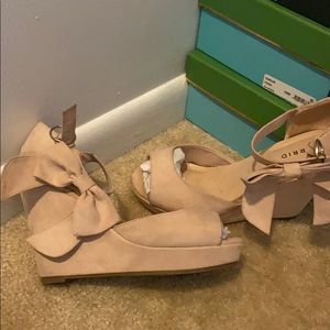 Torrid platform peep toe wedges